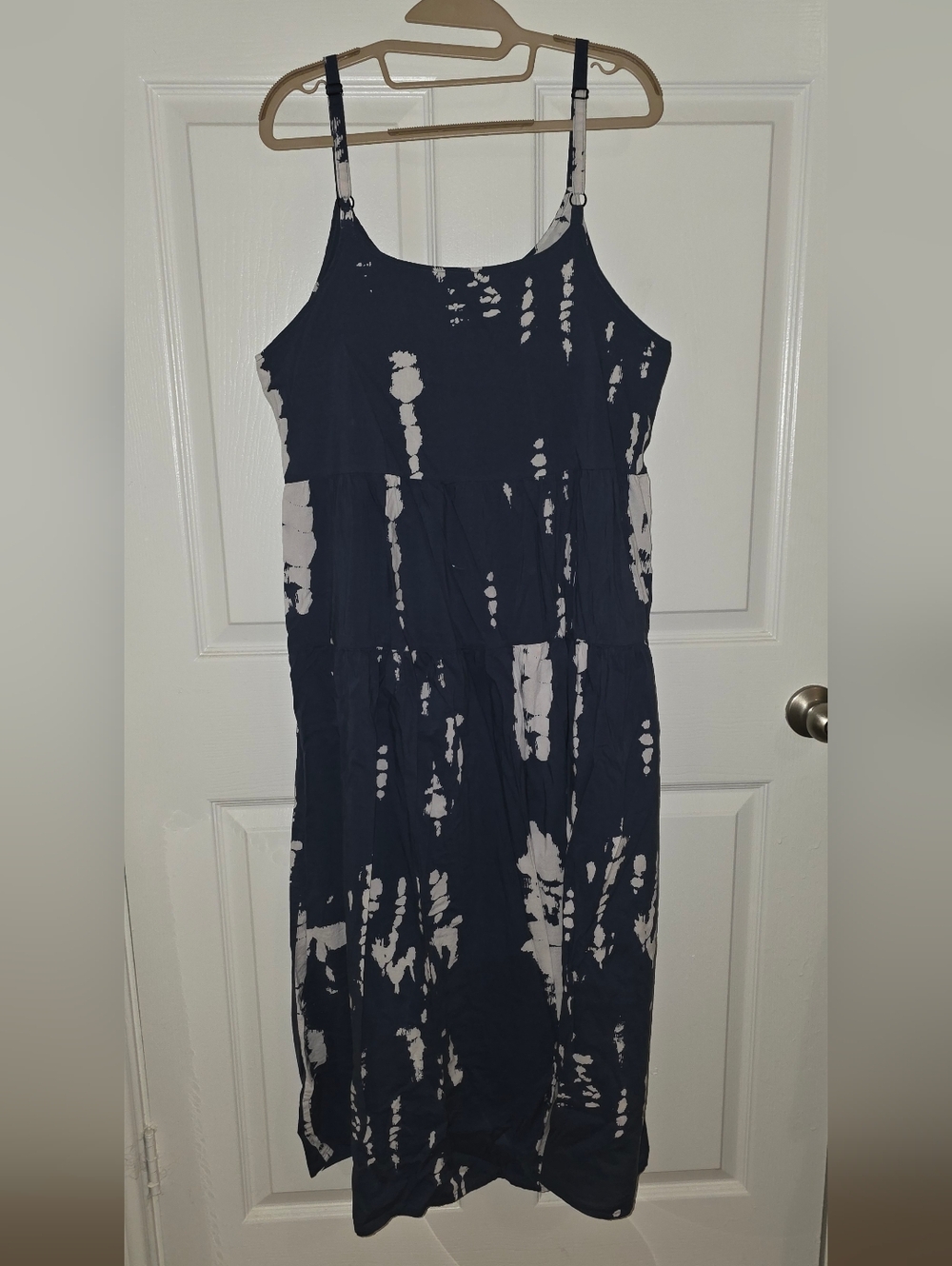 100% Cotton Navy and White Sundress